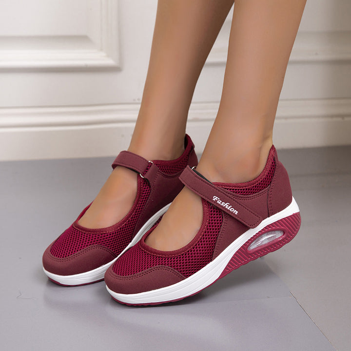 Damer Sporty Sneakers med justerbar velcro og åndbart overmateriale Stilla