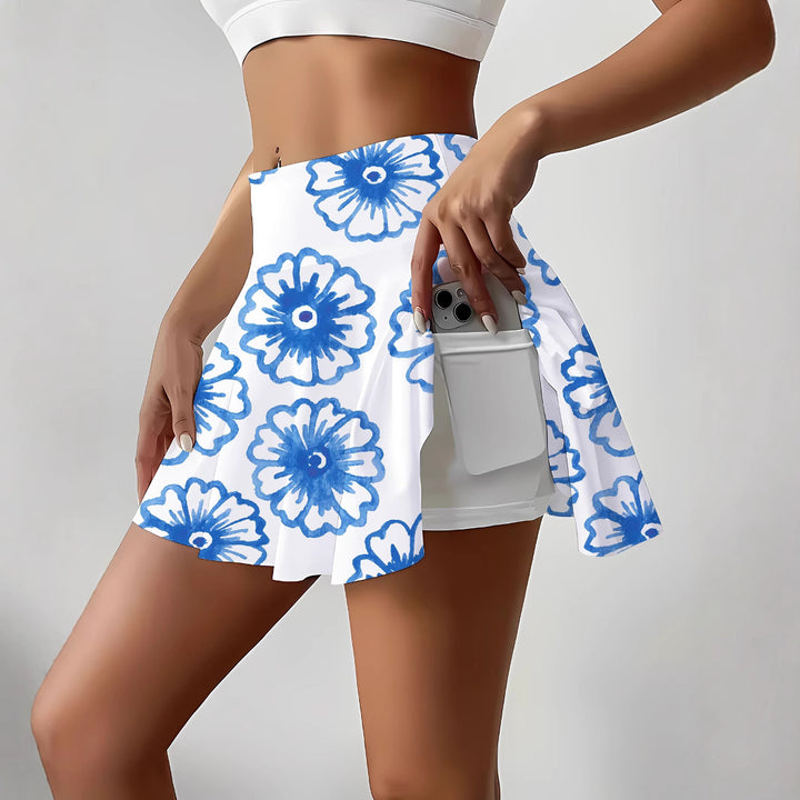 Femme Floral Trykt A-Linje Nederdel Stilla
