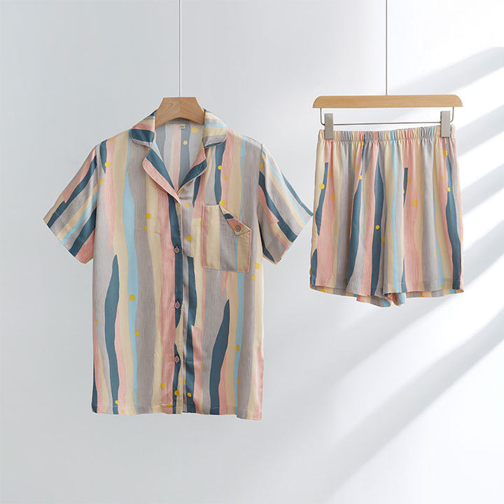 Dame Pyjama-sæt med unikt håndtegnet design og komfortabel pasform Stilla