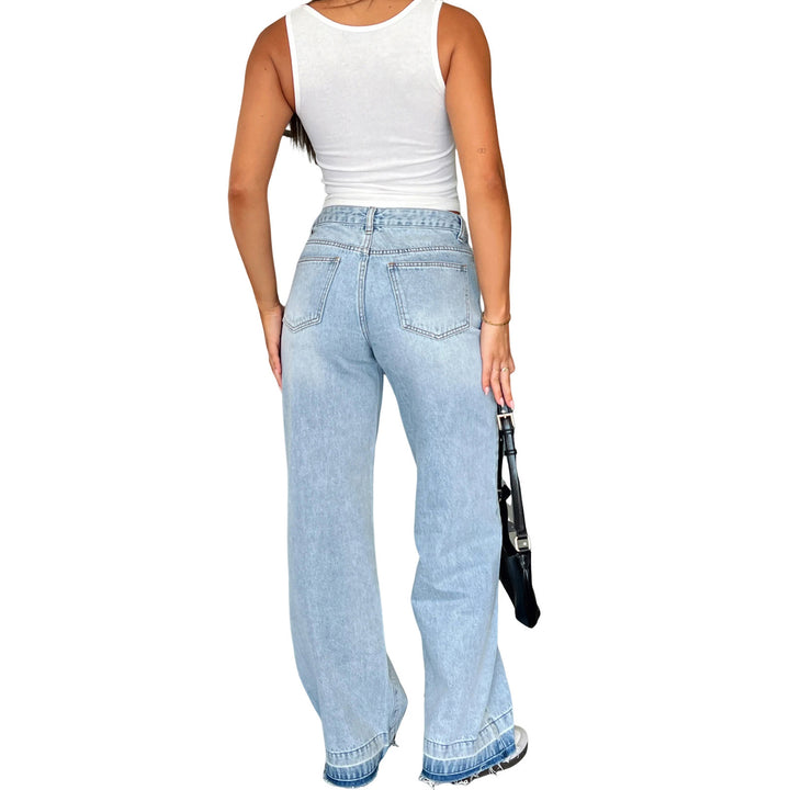 Dame Løstskårne High-Waist Jeans med modent såvel som behageligt Stretch Stilla