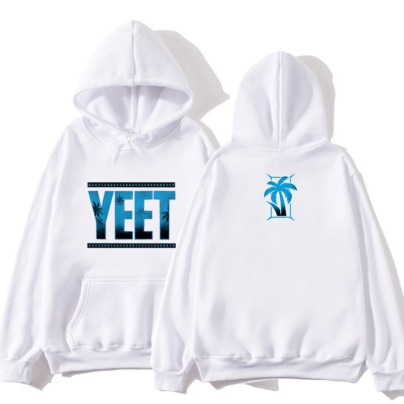 Kvindes hoodie med kreativ palme-design Skovae