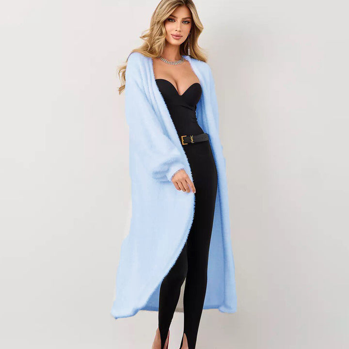 Femme Soft Fuzzy Åben Forside Cardigan Stilla