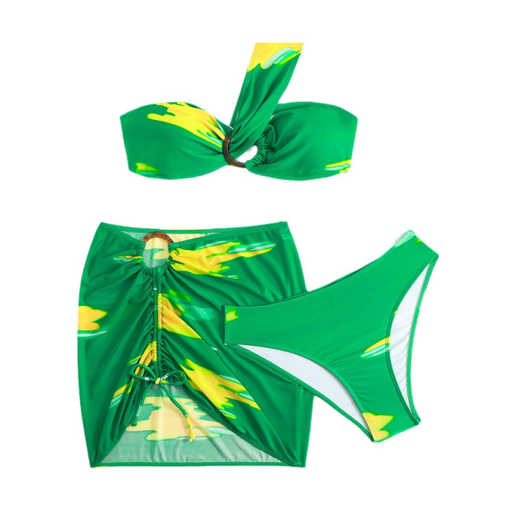 Dame Blomster Twist-Front Bikini Sæt Stilla