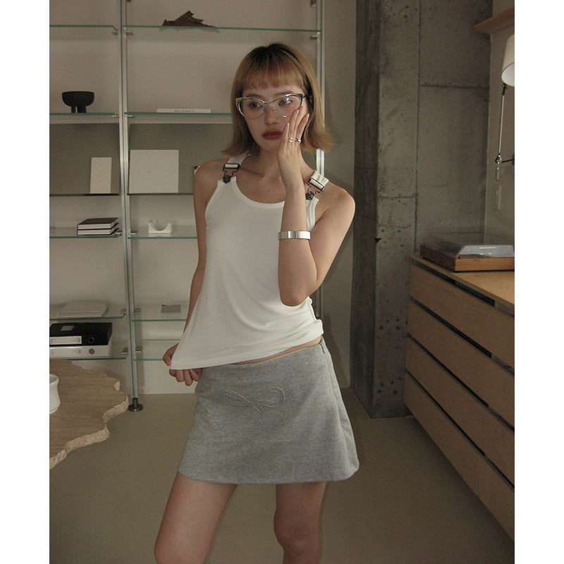 Dame Sporty Tanktop og Mini Skirt Sæt Stilla