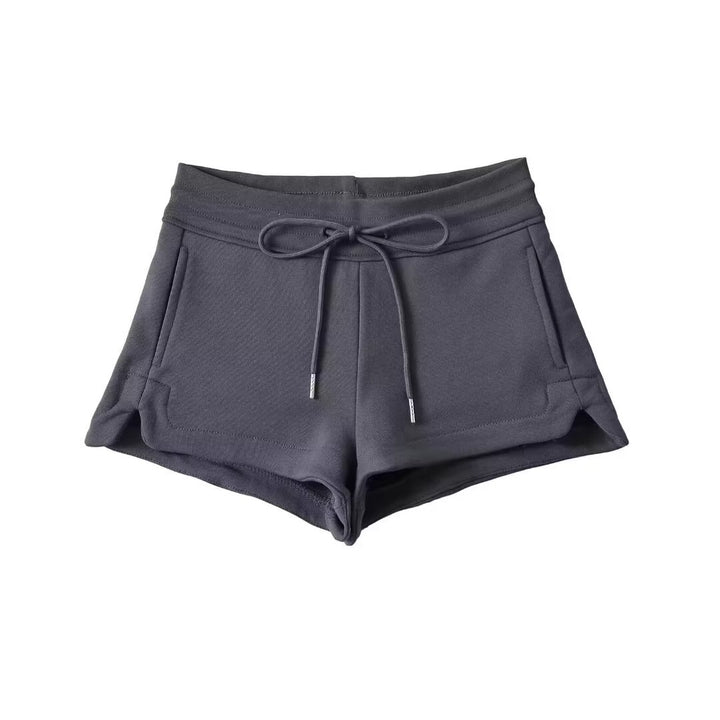 Dame Sporty Sweatshorts med justerbar snøre og sidelommer Stilla