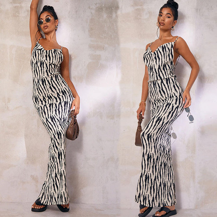 Dame Chic Tierprint Overall Stilla