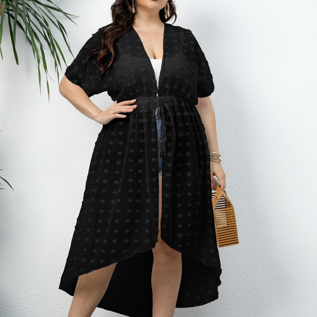 Dame Elegante Transparent Duster Overgang Stilla