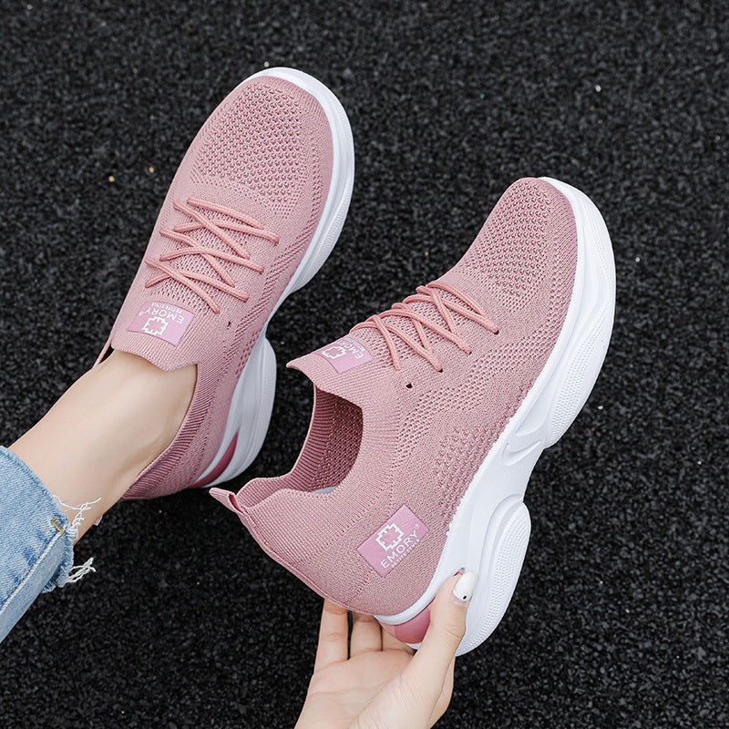 Femme Stilfulde Strik-Løbesneakers Stilla