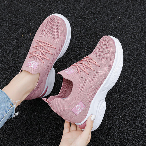 Femme Stilfulde Strik-Løbesneakers Stilla