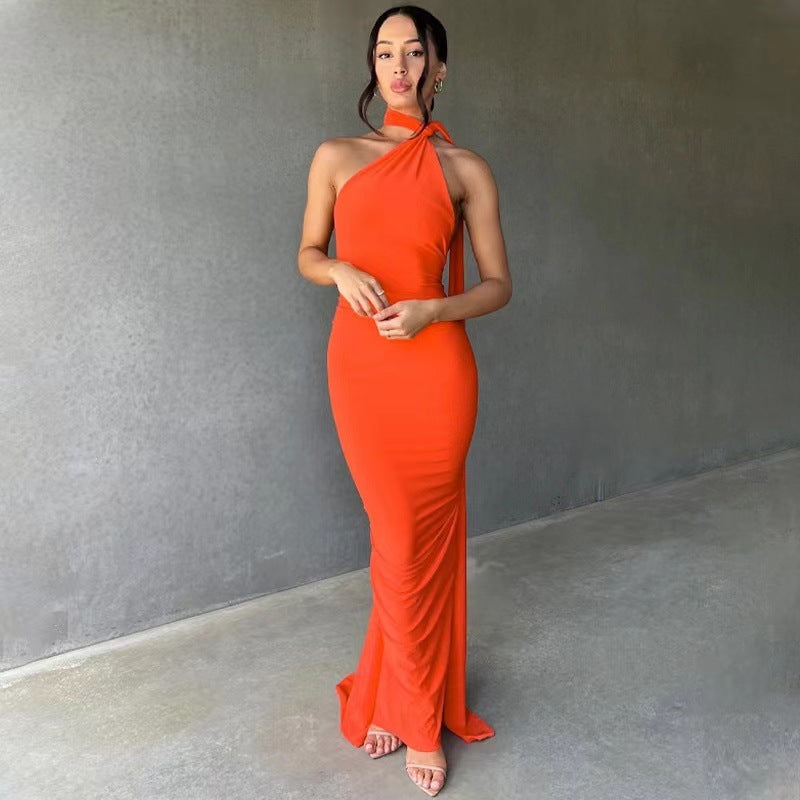 Damer Elegant Wrap Kjole med Asymmetrisk Søm og Figur-Omfavnende Snit Skovae