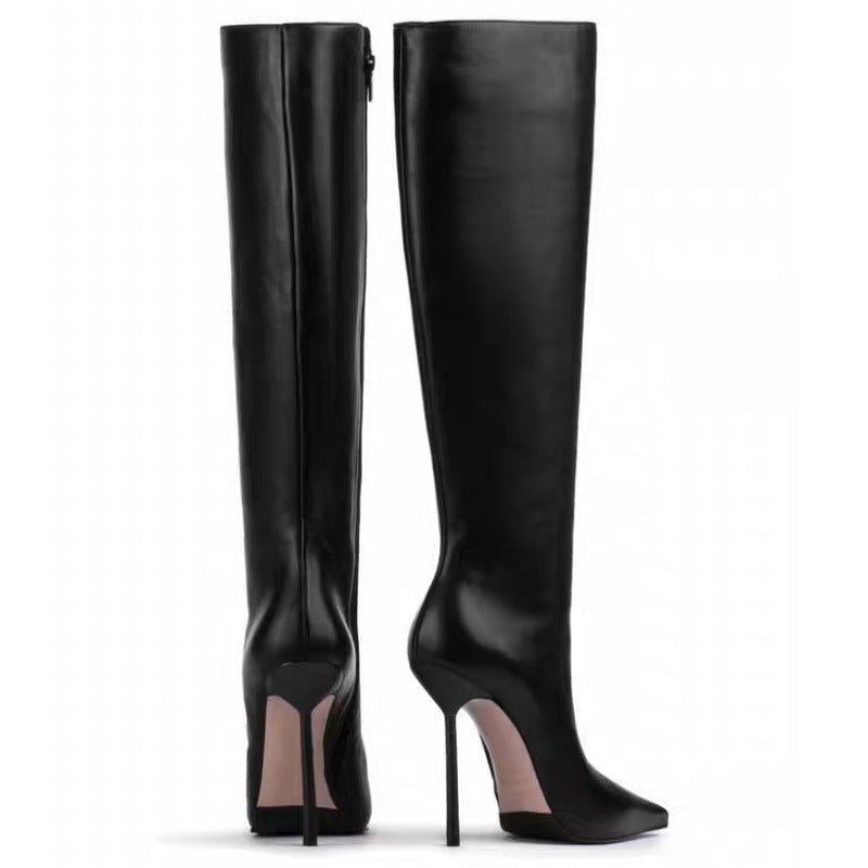 Femme Spidse Over-the-Knee Stiletto Støvler Stilla