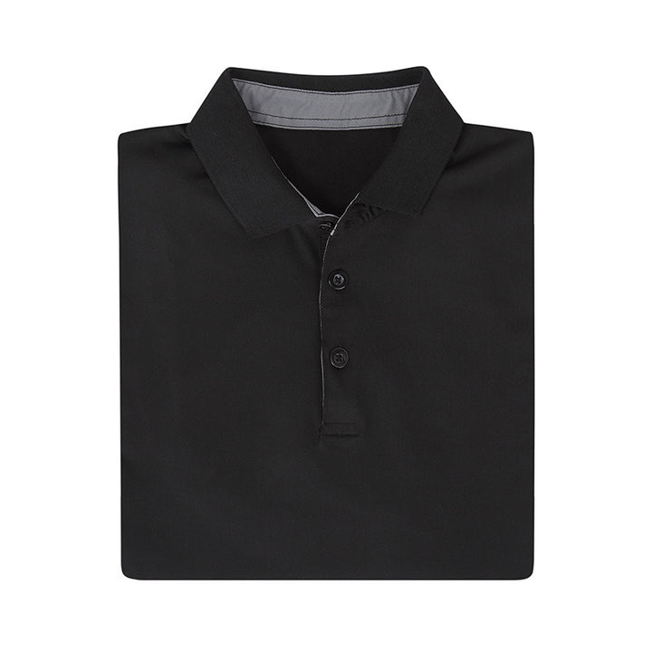 Herre fritids polo t-shirt lavet af åndbart funktionsmateriale med moderne krave Stilla