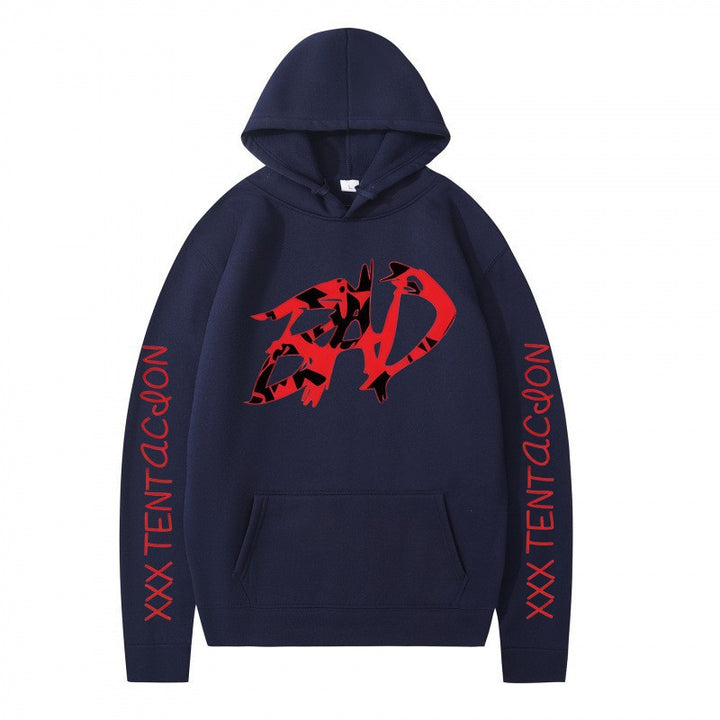 Kvinder hoodie med iøjnefaldende grafisk tryk og afslappet pasform Skovae