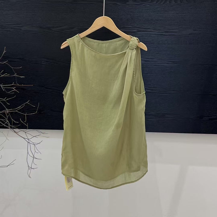Femme Elegante Asymmetrisk Tanktop Stilla