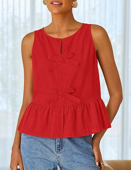 Dame mod fashionable bluse med rynker og sløjfedetalje Stilla