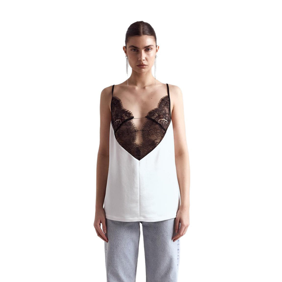 Kvindernes elegante bluse med blonder Stilla