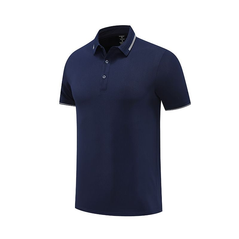Herrer Elegant kortærmet polo med åndbare egenskaber og moderne krave Stilla