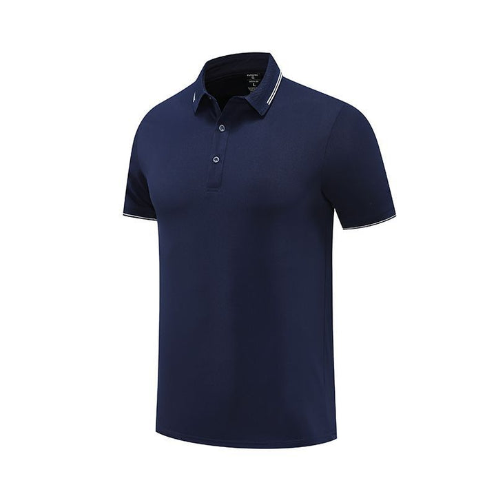 Herrer Elegant kortærmet polo med åndbare egenskaber og moderne krave Stilla