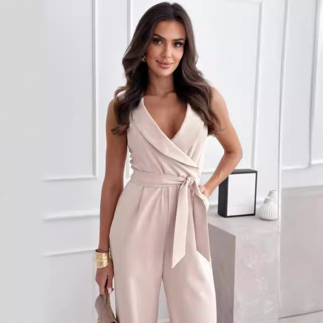 Kvinder elegant bred ben jumpsuit Stilla