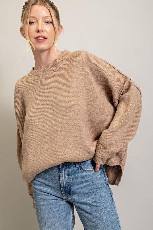 Femme Cozy Strikpullover Stilla