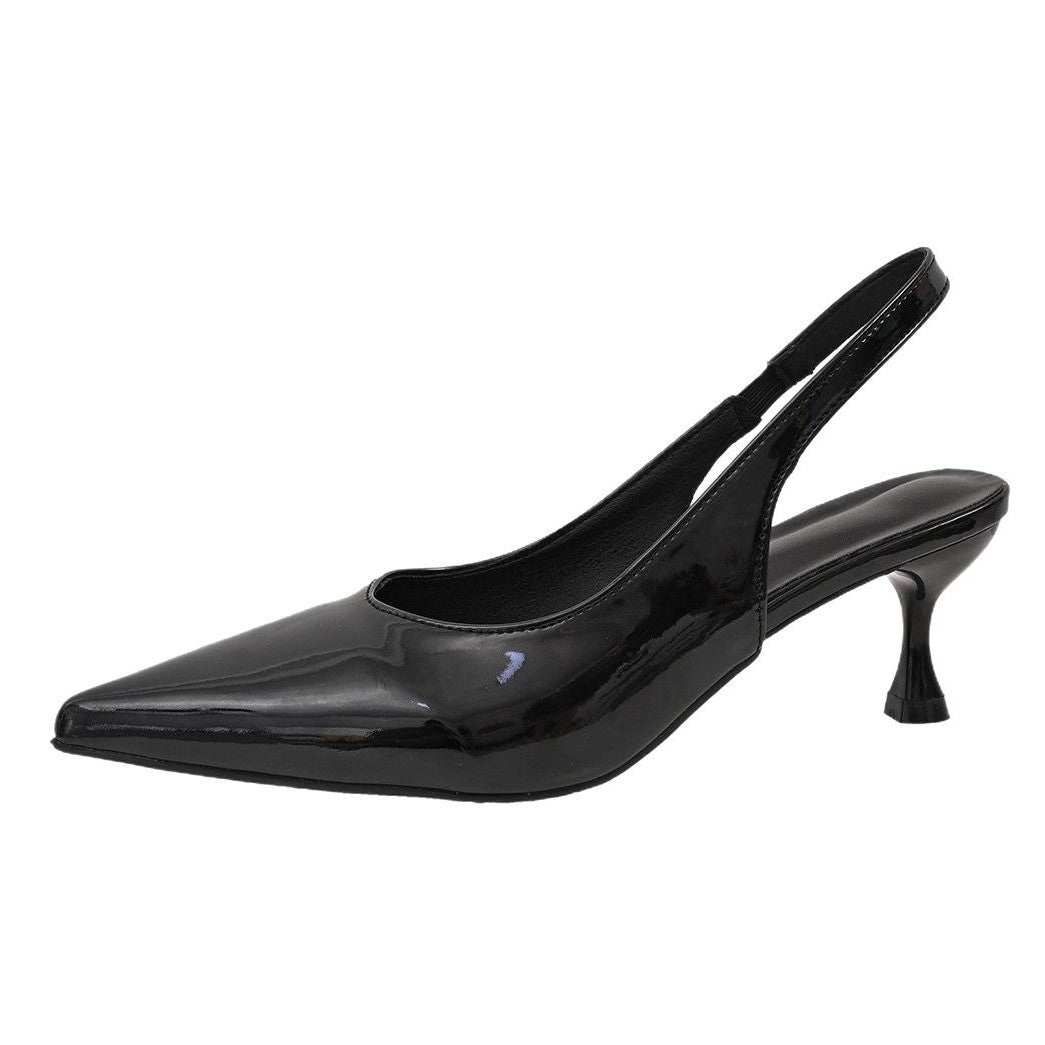 Dame Slingback Pumps med spidst design og elegant blokhælhæl Stilla