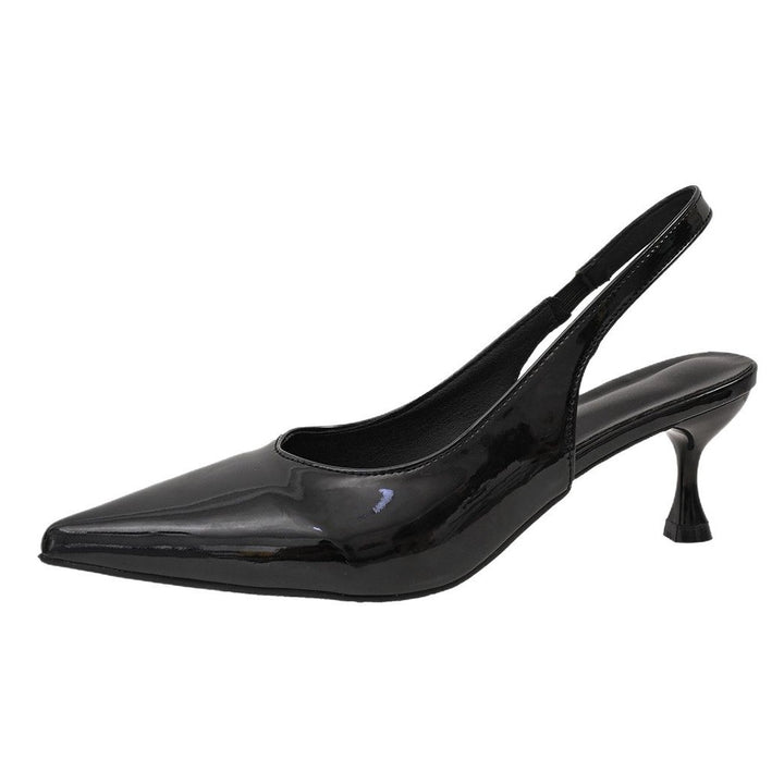 Dame Slingback Pumps med spidst design og elegant blokhælhæl Stilla