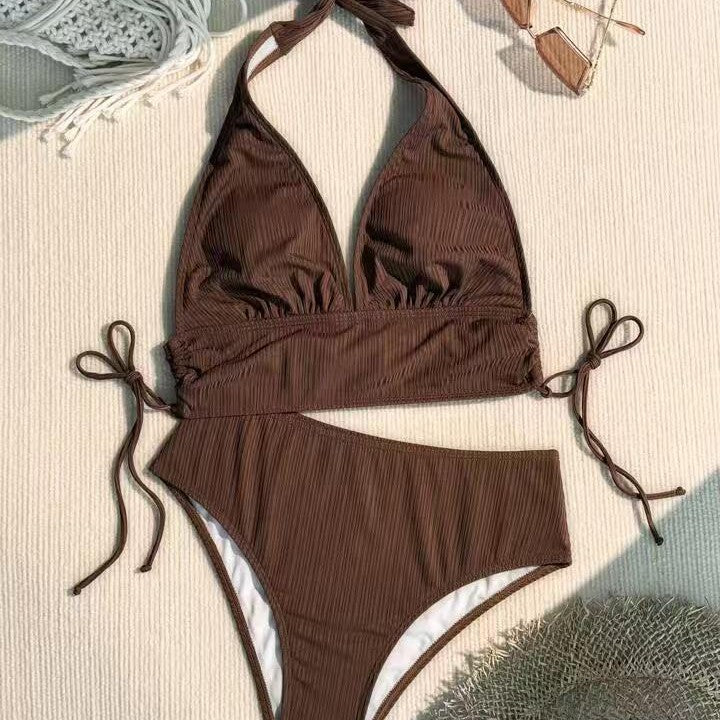 Dame Triangel-Bikini med moderne indpakningsdesign Skovae