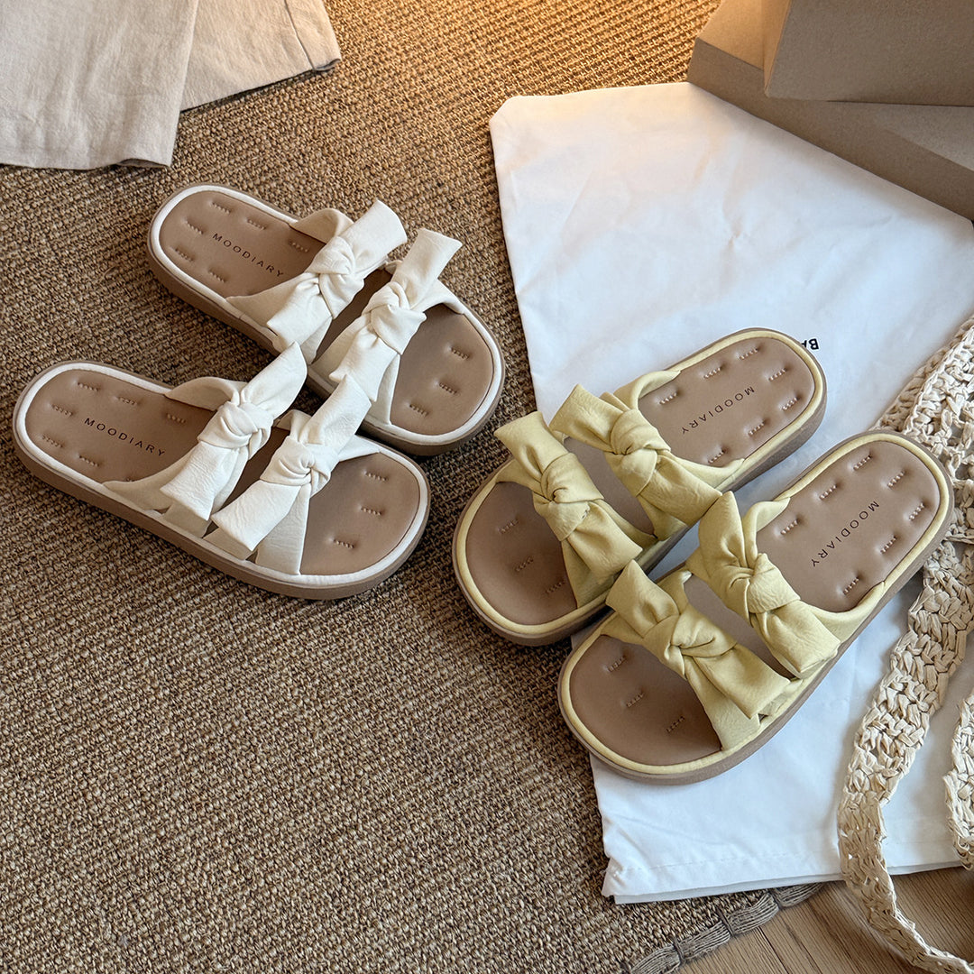 Femme Stylish Knot Slide Sandaler Stilla