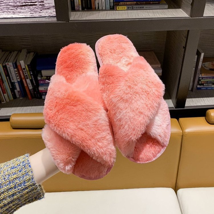 Dame Fluffy Pantofler med komfortabel plywood polstring og trendy design Stilla