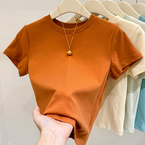 Herrer Klassisk Crew Neck Fritid T-shirt Stilla