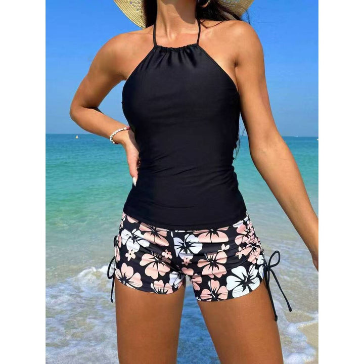 Dame hækletrøje og blomsterlegetøjs-badeshorts sæt Stilla