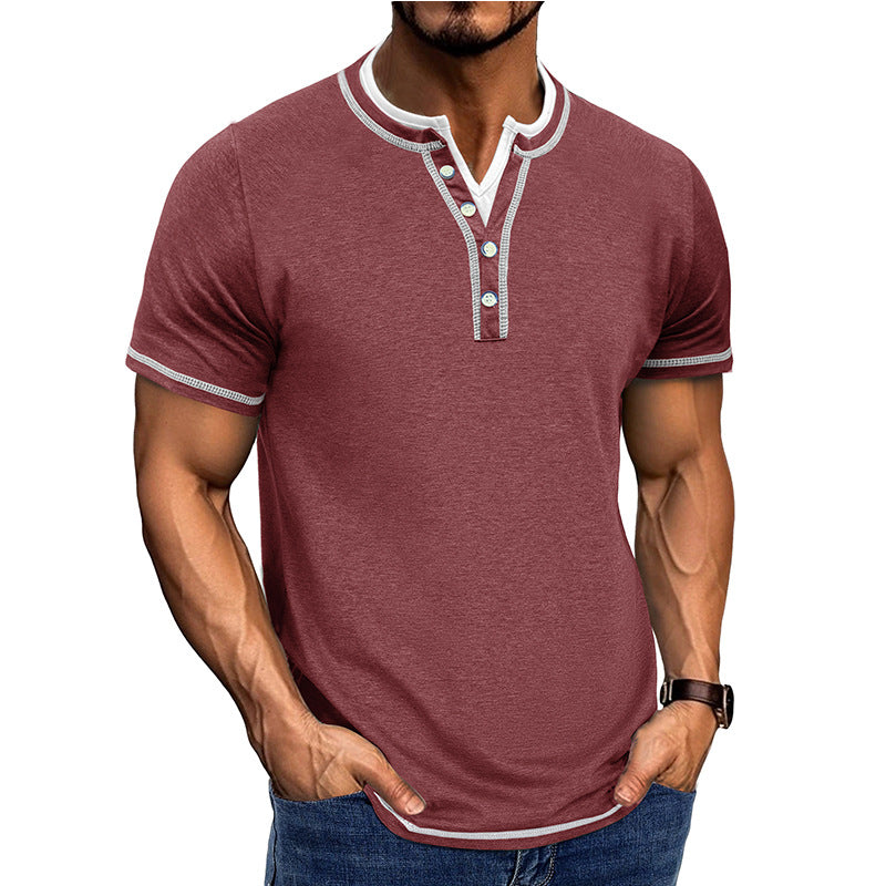 Herrer Poloshirt med knaplukning Stilla