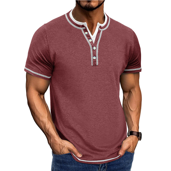 Herrer Poloshirt med knaplukning Stilla