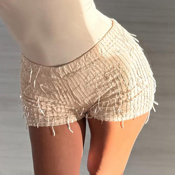 Dame Funktions-Hotpants med elegant strassdesign Skovae