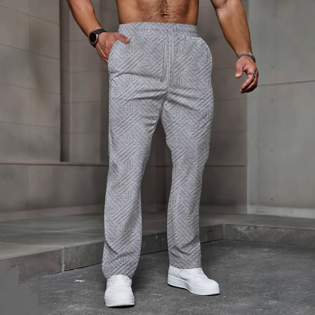 Herrer Sporty Joggingbukser med moderne strukturdesign Stilla