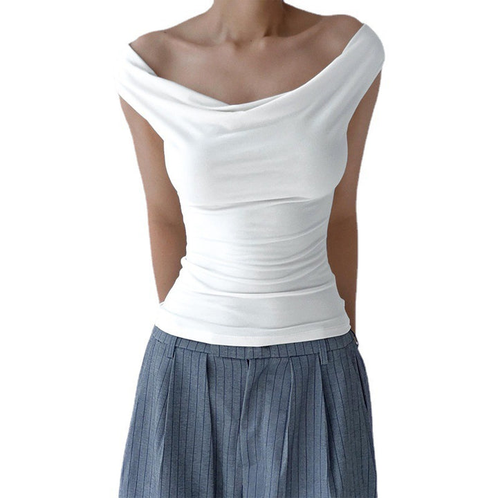 Damebluse med smart omslagssnit Skovae