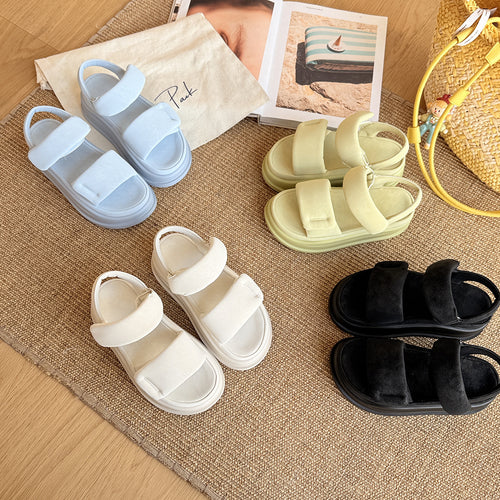 Femme Comfort Slide Sandaler med justerbare remme Stilla