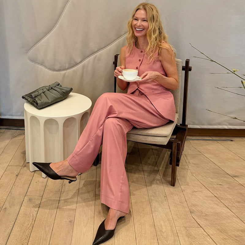 Dame Elegante Blazer-Bukser Kombination med figursyet snit Stilla