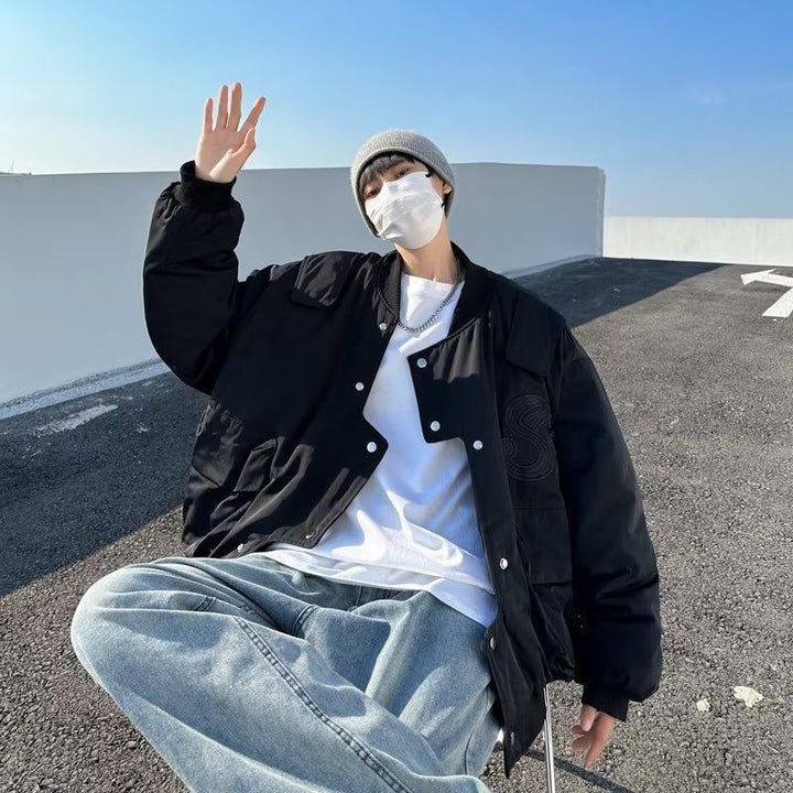 Herrer Oversized Utility Bomberjakke Stilla
