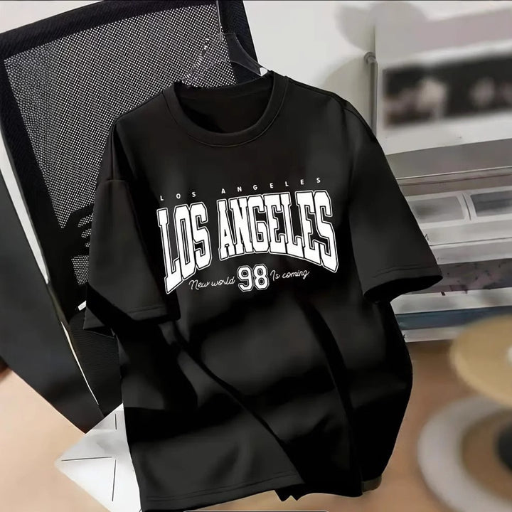 Dame T-shirt med klassisk Los Angeles skrift og sporty design Stilla