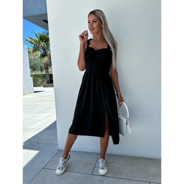 Dame Elegant Midi Kjole Stilla