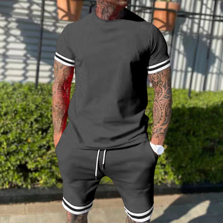 Herren afslappet sportoutfit med stilmønster