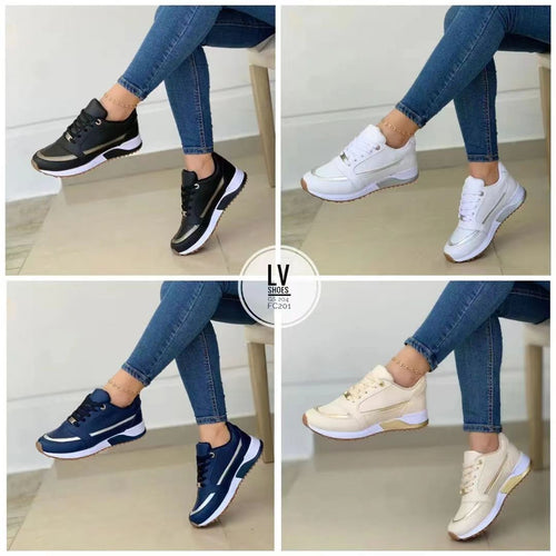 Dame sportlige sneakers med moderne design og dæmpende sål Stilla