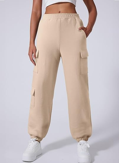 Dame Cargo-Style Sweatpants Stilla