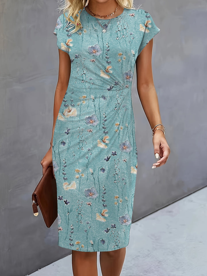 Dame elegant wrap kjole med figursyet design og fint jersey materiale Skovae