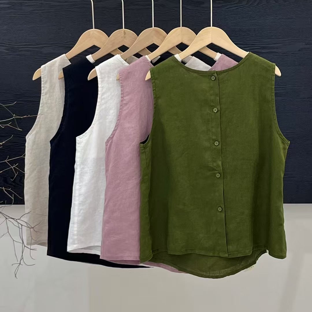 Femme Relaxed Fit Ærmeløs Bluse Stilla
