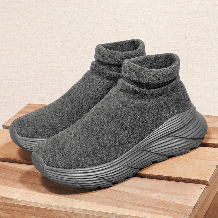 Dame Strik Sko Sneakers med polstret ankelbeskyttelse Stilla