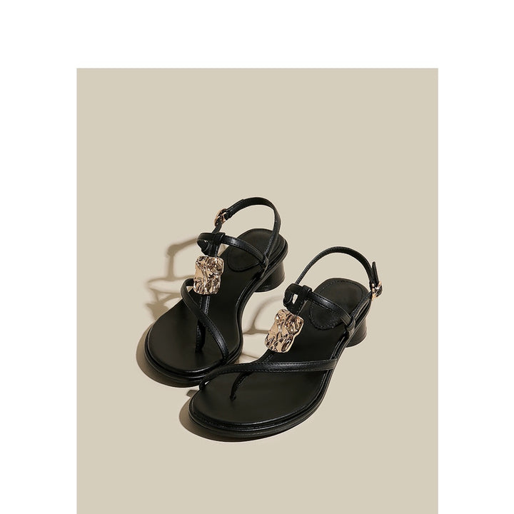 Dame Elegante Sandaler med justerbar rem og smykkeelement Stilla