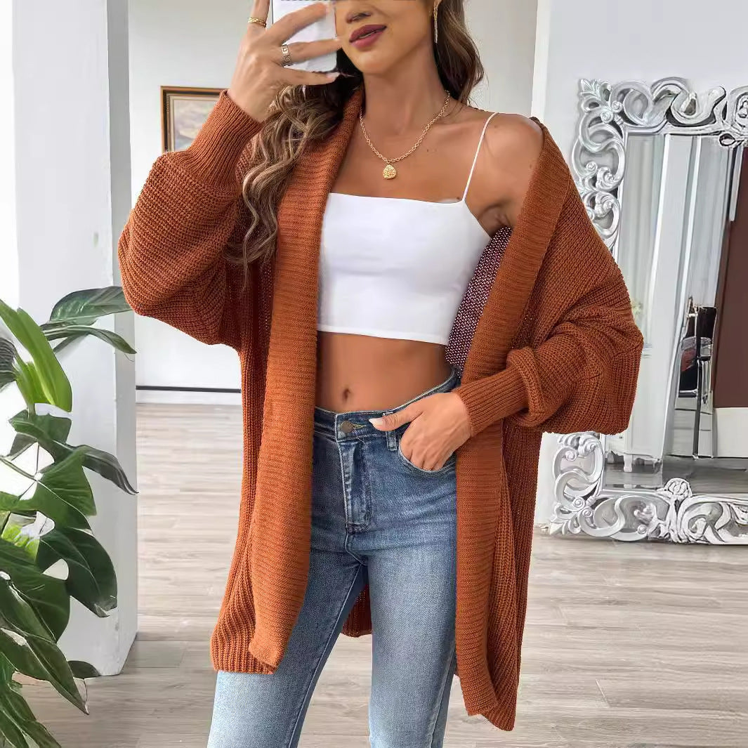 Femme Letvægts Åben Front Cardigan Stilla