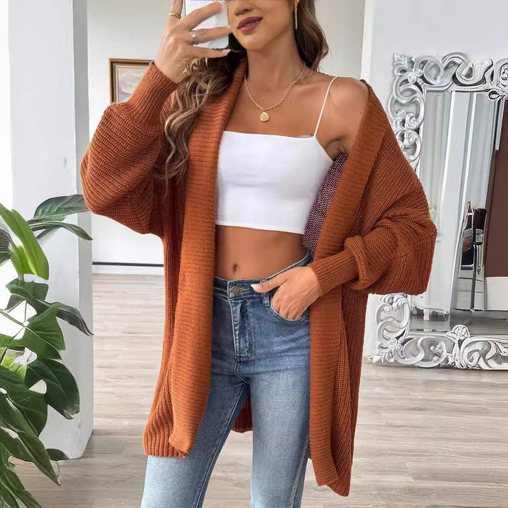 Femme Letvægts Åben Front Cardigan Stilla